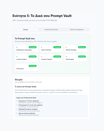 Prompt Engineering Pro – Τα Μυστικά που Κλείνουν Πελάτες & Πουλάνε